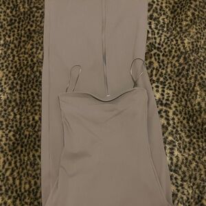 garage mushroom brown/tan strapless bodycon maxi dress